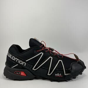Salomon Speedcross 3 Trail Running Shoes Mens Size 11.5 Triple Black Athletic